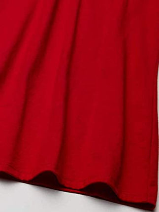 Hanes womensOS04V2Short Sleeve V-Neck T-Shirt Short Sleeve T-Shirt - - Large Deep Red