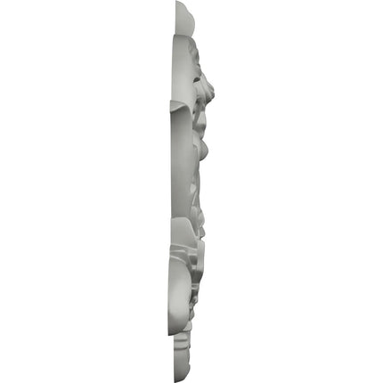 Ekena Millwork ONL08X08X01AN-L 8 1/4-Inch W by 8 5/8-Inch H by 7/8-Inch P Angel Leaf Onlay, Left