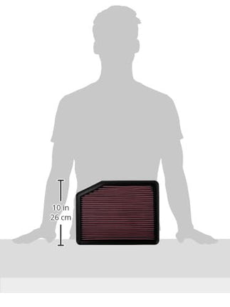 K&N Engine Air Filter: High Performance Premium Washable Replacement Filter: Compatible with 2010-2019 Toyota/Lexus/Mitsubishi L3/L4 (Auris, RAV4 Hybrid, Prius, NX300h, CT300h, Eclipse Cross) 33-2435