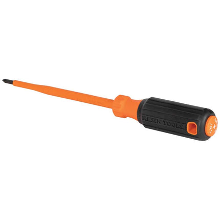 Klein Tools 6856INS Insulated Screwdriver, Made in USA, 1000V #1 Phillips Tip Screwdriver with 6-Inch Shank, Tip-Ident, Cushion-Grip Handle