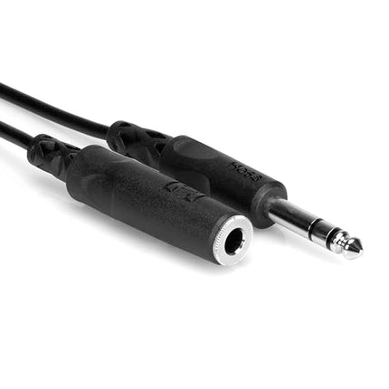 Hosa 1/4-In TRS to 1/4-In TRS Headphone Extension Coiled Cable, 25 Feet