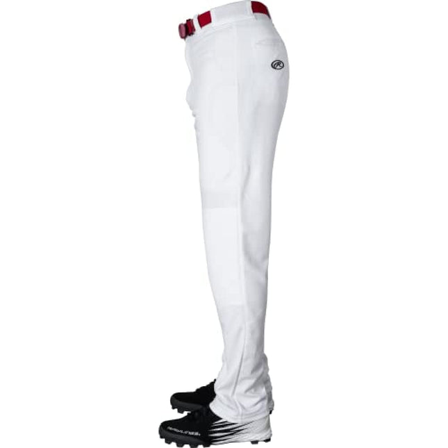 Rawlings Semi-Relaxed Full Length Baseball Pant | Solid & Piped Options | Adult Sizes | Multiple Colors