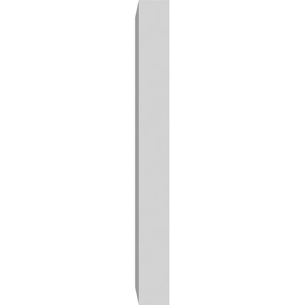 Ekena Millwork PBP050X100X100FOS00 Standard Foster PVC Plinth Block with Square Edge, 5"W x 10"H x 1"P
