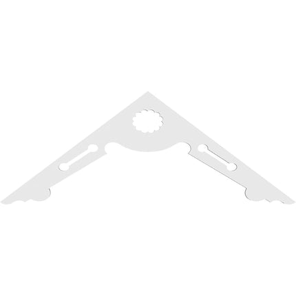 Ekena GPP060X023X100CEN Gable Pediment, Primed, 60" W x 22 1/2" H x 1" P (9/12)