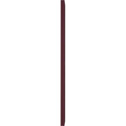 Ekena Millwork ARW101BF207X35WRH Americraft Exterior Real Wood Two Equal Panel Framed Board-n-Batten Shutters (Per Pair), 7"W x 35"H, Wine Red