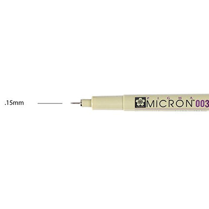 SAKURA 50045 Pigma Micron Pen, Black