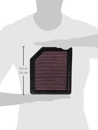 K&N Engine Air Filter: High Performance, Premium, Washable, Panel Filter: 2005-2014 (Stream, Civic, Civic GX, Civic VIII, Crossroad, FR-V), 33-2342, Erhöhte Leistung