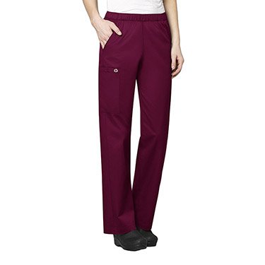 WonderWink 501TXBLAC2XT Wonder Work Women's Pull-On Cargo Pant, Black, Tall Extended-2X Size