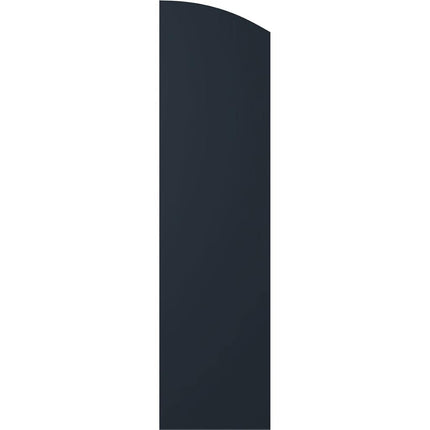 Ekena Millwork ARW101BE414X38OBH Americraft Four 2 Exterior Real Wood Joined Board-n-Batten Shutters w/Elliptical Top (Per Pair), 14"W x 38"H, Starless Night Blue