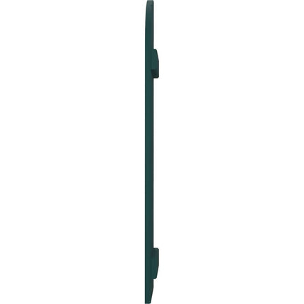 Ekena Millwork ARW101BQ311X33FGH Americraft Three 2 Exterior Real Wood Joined Board-n-Batten Shutters w/Arch Top (Per Pair), 10 1/2"W x 33"H, Thermal Green