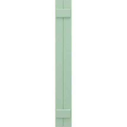 Ekena Millwork ARW101BB207X40SGH Americraft Two 2 Exterior Real Wood Joined Board-n-Batten Shutters (Per Pair), 7"W x 40"H, Seaglass
