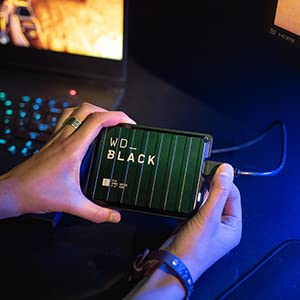 WD_BLACK P10 5TB Game Drive, portable HDD, works with Playstation, Xbox, PC, & Mac, save up to 125 games