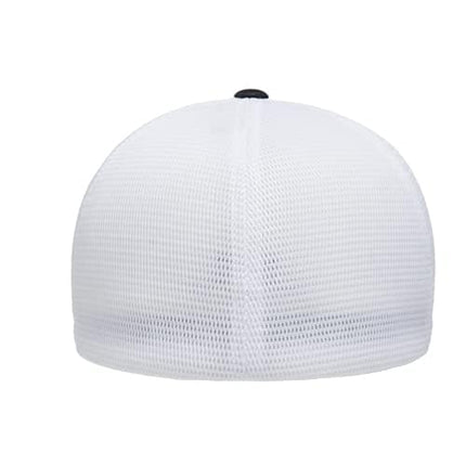 Flexfit Melange Unipanel Trucker Cap, Black/White, S-M