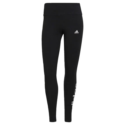 adidas Women's Loungewear Essentials High-Waisted Logo Leggings, Black/White, 2X