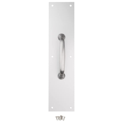 National Hardware N270-404 Plaques de tirage en aluminium satiné, 3-1/2" x 15", paquet de 2