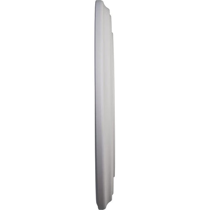 Ekena Millwork CM12CLUWF 12 3/8 OD x 4" ID x 1 1/8 P Classic (fits Canopies up to 7 1/4) Hand-Painted Ceiling Medallion, Ultra Pure White