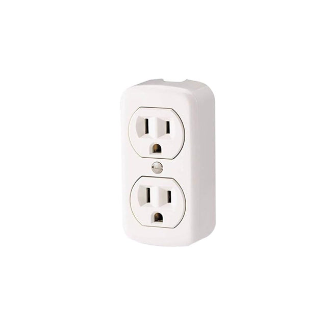 Leviton 15 Amp, 125 Volt, Grounding, Double Surfac