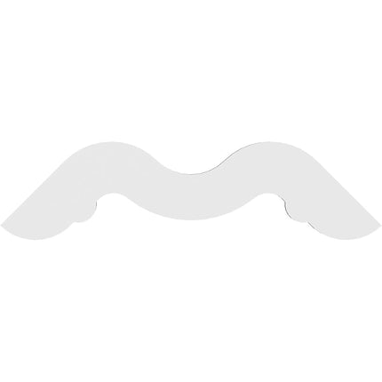 Ekena GPP048X024X100MID Gable Pediment, Primed, 72" W x 30" H x 1" P (10/12)