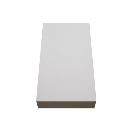 3 1/2"W x 6 1/2"H x 1"P Americraft Solid Paint Grade Wood Smooth Plinth Block with Squared Edge, Primed Pine