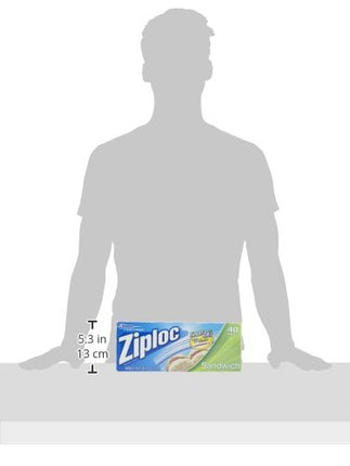 Ziploc Sandwich and Snack Bags for On the Go Freshness, Grip 'n Seal Technology for Easier Grip, Open, and Close, 40 Count