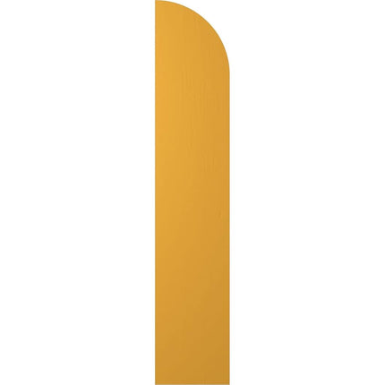 Ekena Millwork ARW101BQ311X34TUH Americraft Three 2 Exterior Real Wood Joined Board-n-Batten Shutters w/Arch Top (Per Pair), 10 1/2"W x 34"H, Turmeric