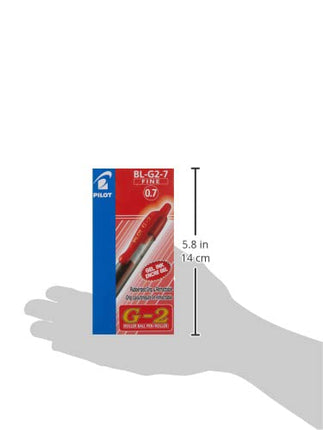 Pilot G207 Retractable Gel Rollerball 0.7 mm Tip (Box of 12) - Red