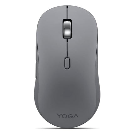 Lenovo Yoga Bluetooth Silent Mouse, 3 Level DPI Adjustment, 36 Month Battery Life, Bluetooth 5.3, 3 Device Paring, Whisper Quiet, Programmable Buttons, Smooth Finish, Luna Grey