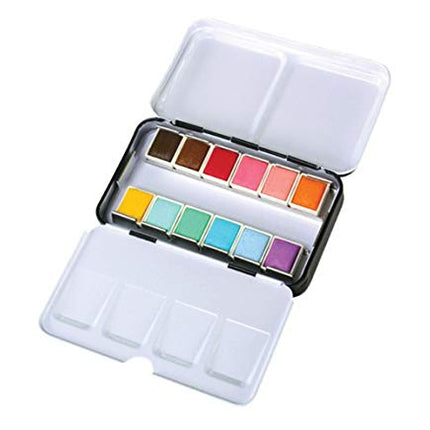 Mungyo Professional Solid Water Colors 12 Pan Colors Pastel Tone