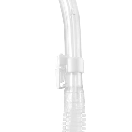 Tuba Cressi Dry - Tuba sec haut de gamme unisexe pour la plongée/apnée/snorkeling, Transparent/Rose, Taille unique