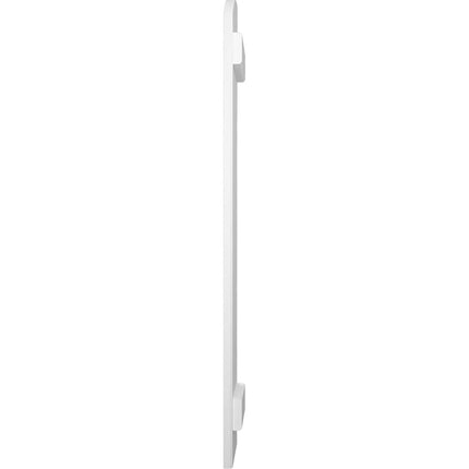 Ekena Millwork ARW101BE311X60PRH Americraft Three 2 Exterior Real Wood Joined Board-n-Batten Shutters w/Elliptical Top (Per Pair), 10 1/2"W x 60"H, Primed