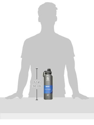 Takeya Originals Vacuum-Insulated Stainless-Steel Water Bottle, 40oz, Graphite