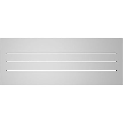 42"W x 16"H Rectangle Surface Mount PVC Gable Vent: Functional, w/ 2"W x 2"P Brickmould Sill Frame