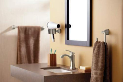 Moen YB5124NL Voss Collection 24-Inch Bathroom Towel Bar, Polished Nickel