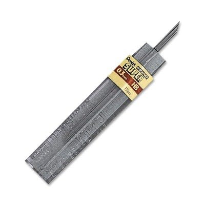 Pentel Hi-Polymer Lead Refills, HB, 0.3 mm - (Pack of 12 Tubes, 12 Leads per Tube) Gray,300-HB