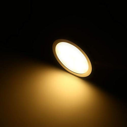 12V LED Lights for RV Camper Van Trailer - 3W Warm White 2800K 270 Lumen Low Voltage Recessed Ceiling Light Dimmable, Set of 6
