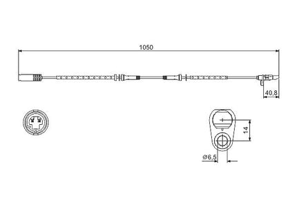 Bosch 0986594512 Wheel-Speed Sensor