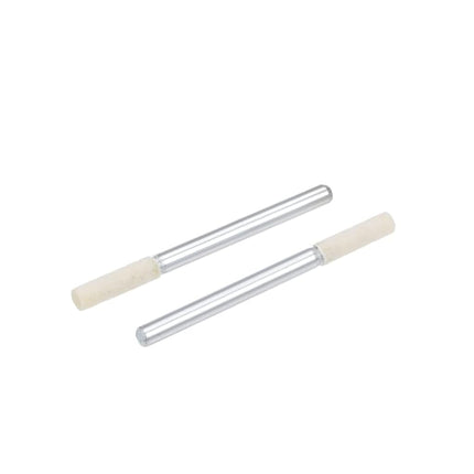 uxcell 3 mm Wool Felt Mounted Points Tapered Polishing Bits Burrs Buffing Wheels with 1/8 Inch Shank 24 Pieces