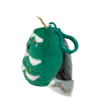 Squishmallows Oficial KellyToy Navidad 2023 Clip navideño de peluche de 3.5 pulgadas (Johann Árbol de Navidad)