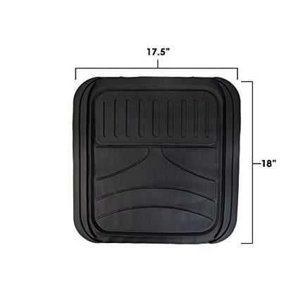 FH Group Automotive Floor Mats - Heavy-Duty Monster Eye Rubber for Cars, Universal Fit Full Set, Climaproof Mats, Trimmable Most Sedan, SUV, Truck Pink