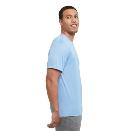 Hanes Sport Men's T-Shirt Pack, Cool DRI Moisture-Wicking Performance T-Shirt, Performance Tee, 2-Pack, Light Blue, XXL
