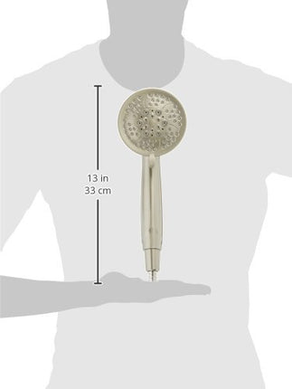 Moen 26015srn Caldwell Ensemble de douchette multifonction avec tuyau métallique de 60 pouces, nickel brossé anti-taches