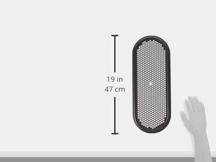 LloydPans Kitchenware 7 inch by 18 inch Perforated Flatbread Pan, Pre-Seasoned, Stick Resistant Pan Made in The USA, Black