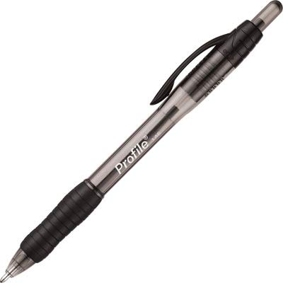Stylos à bille rétractables Papermate Papermate Profile, pointe large (1,4 mm), 12 unités, noir (89465)