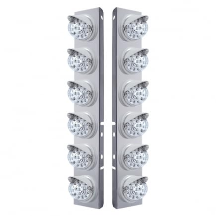 United Pacific 37389 Air Cleaner Light Bar, Front, Stainless Steel, w/
