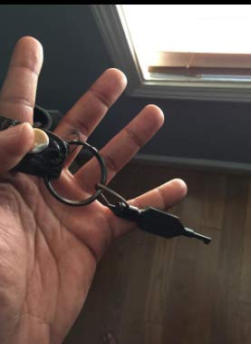 Zak Tool ZT9P Tactical Stealth Black Flat Swivel Police Handcuff Key