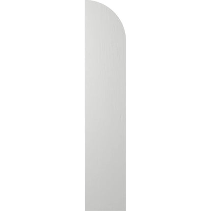 Ekena Millwork ARW101BQ311X33STH Americraft Three 2 Exterior Real Wood Joined Board-n-Batten Shutters w/Arch Top (Per Pair), 10 1/2"W x 33"H, Hailstorm Gray