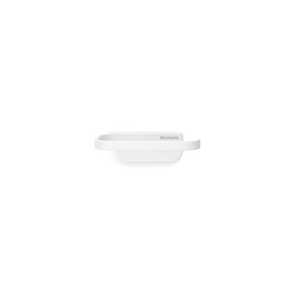 Brabantia - Mindset Toilet Roll Holder - Fits All Regular Roll Sizes - Wall-Mounted - Corrosion Resistant - Bathroom Accessory - Fixing Materials Included - Fresh White - 4.2 x 8.6 x 14 cm
