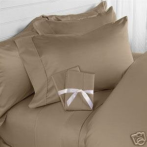 Elegant Comfort Juego de sábanas de 4 piezas, 1500 hilos, calidad egipcia, ultrasuaves, resistentes a arrugas, decoloración y manchas, con bolsillos profundos, matrimonial, color gris topo
