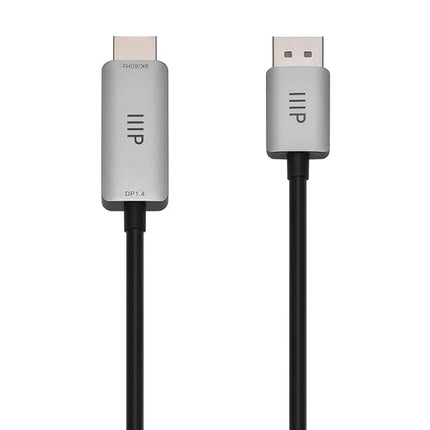 Monoprice DisplayPort 1.4 Cable to 8K HDMI - 6 Feet | 32AWG, 8K@60Hz, Up to 32.4Gbps Bandwidth, for Video Game Console, Gaming Monitor, Apple TV, or Laptop Computer