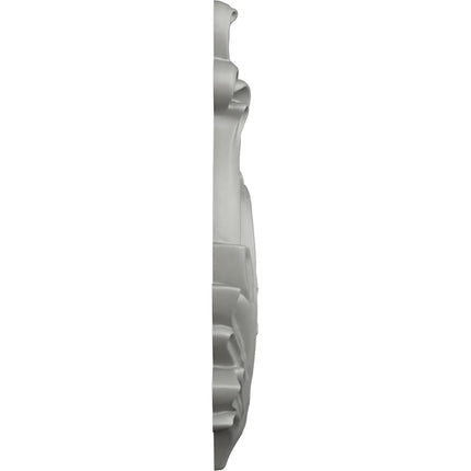 Ekena Millwork ONL04X10X01RB-L 3 5/8" W x 9 1/2" H x 7/8" P Robin Scroll Onlay, Left, White